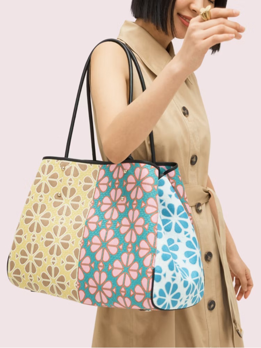 kate spade spade flower everything tote - Picture 7 of 8
